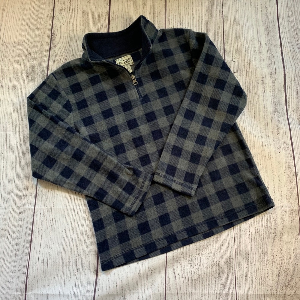 Children’s Place Plaid Check Fleece Size 10/12